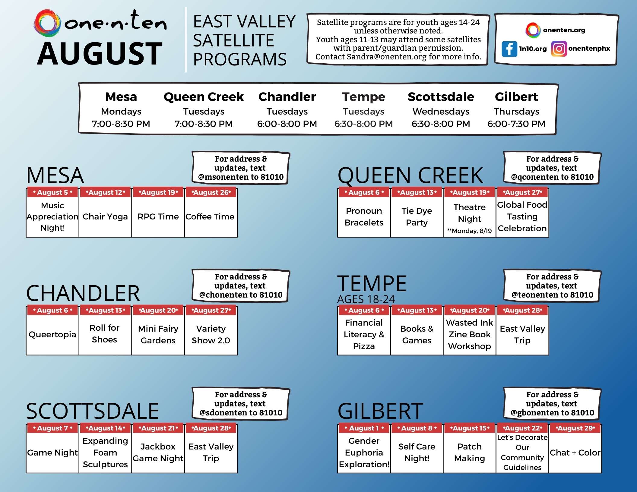 Satellite Calendar - East Valley Calendar