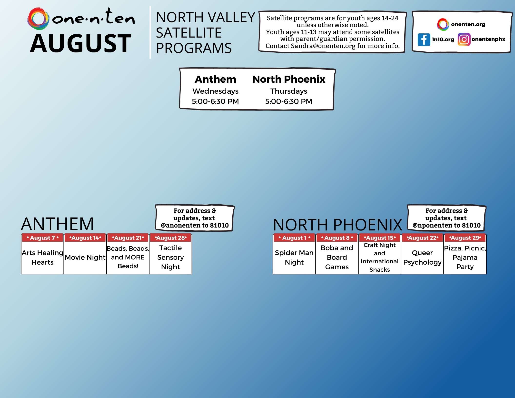 Satellite Calendar - North Valley Calendar