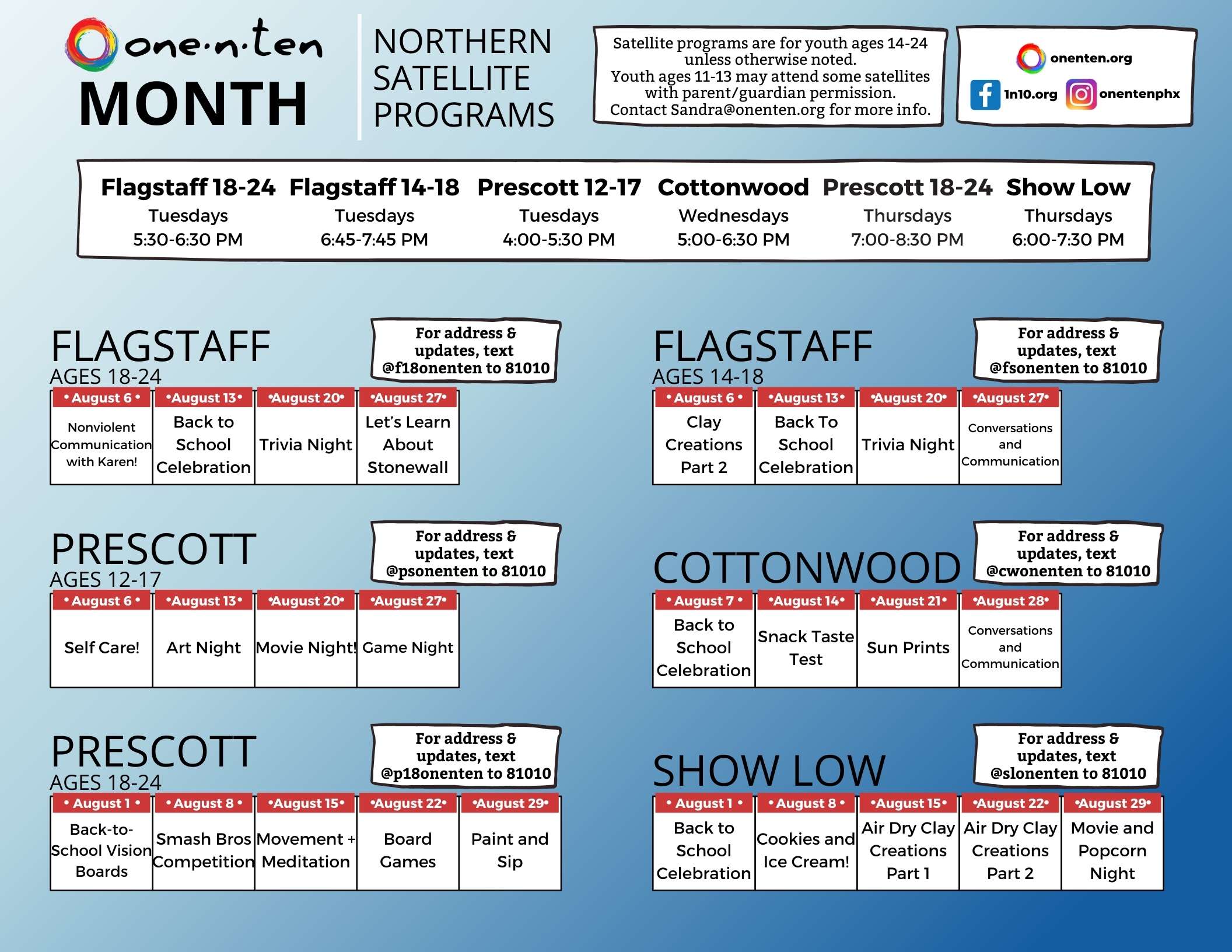 Satellite Calendar - Northern Calendar