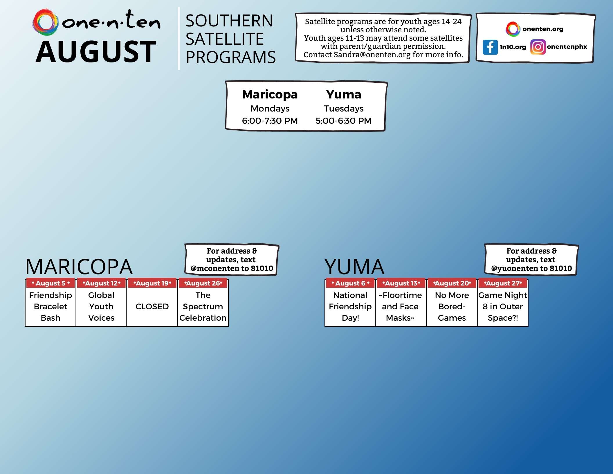 Satellite Calendar - Southern Calendar