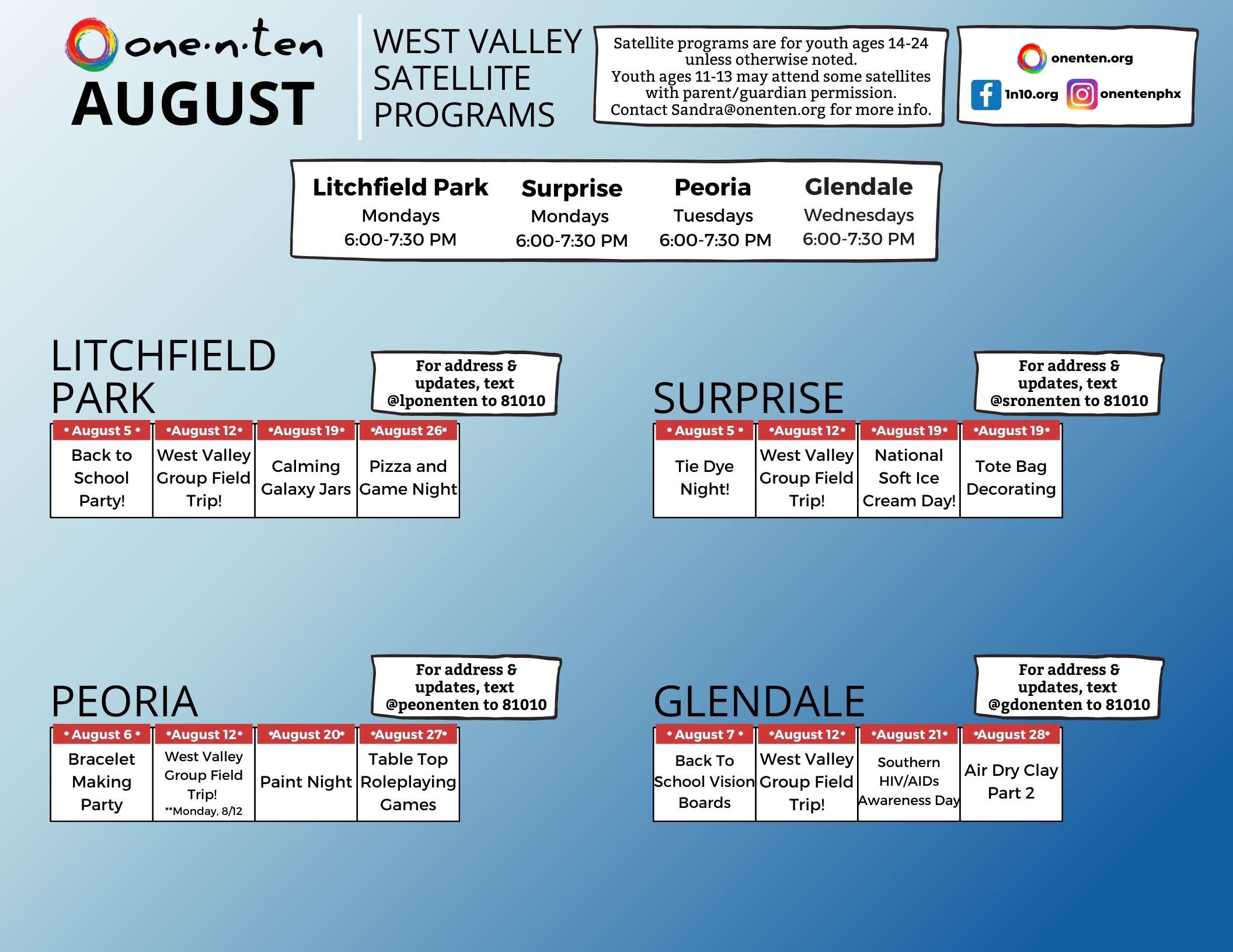 Satellite Calendar - West Valley Calendar